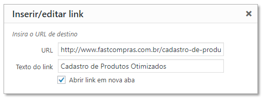 Exemplo de como fazer um link abrir em uma nova guia do navegador.